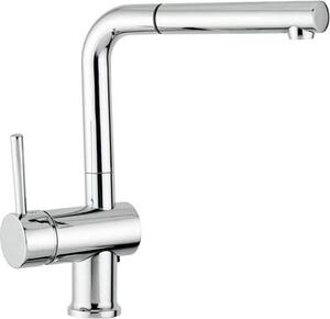 FOSTER Rubinetto Cucina Miscelatore con Doccetta Estraibile Monocomando Canna Alta colore Cromo - 8483 001 Gamma