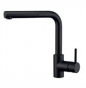 CROLLA Rubinetto Cucina Miscelatore con Doccetta Estraibile Monocomando colore Nero Opaco - HARRY 7740NO