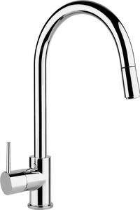 Plados Rubinetto Cucina Miscelatore con Doccetta Estraibile Monocomando colore Cromo 40 - PUNTOBPEX