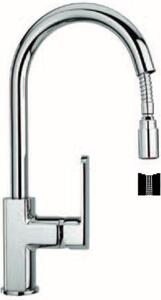 Argo Rubinetterie Rubinetto Cucina Miscelatore con Doccetta Estraibile Monocomando colore Cromo - Ravenna 2880