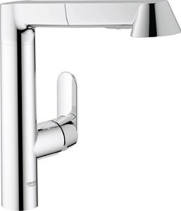 GROHE Rubinetto Cucina Miscelatore con Doccetta Estraibile Monocomando colore Cromo - K7 - 32176000