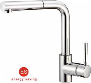 CROLLA Rubinetto Cucina Miscelatore con Doccetta Estraibile Monocomando in Nickel Brushed - ES 7740 NB Harry