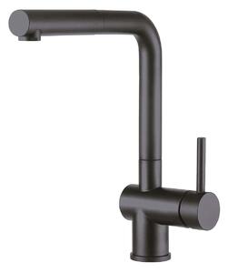 Plados Rubinetto Cucina Miscelatore con Doccetta Estraibile Monocomando in Microultragranit colore Nero - NEMO - PVD BK