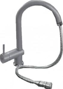 Plados Rubinetto Cucina Miscelatore con Doccetta Estraibile Monocomando in Ultrametal colore Titanio UM42 - PUNTOBPEX