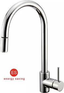 CROLLA Rubinetto Cucina Miscelatore con Doccetta Estraibile Monocomando finitura Cromo - ES 7790 CR Fred