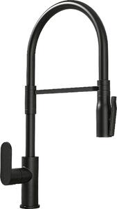 Plados Rubinetto Cucina Miscelatore con Doccetta Monocomando colore Nero Matt UG70 - HEGO