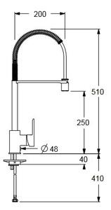 Apell Rubinetto Cucina Miscelatore Lavello con Doccetta Monocomando colore Cromo - APL8994DCCR