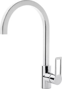 CROLLA Rubinetto Cucina Miscelatore Monocomando a Canna Alta colore Cromo - 7736CR