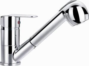 Idro Bric Rubinetto Cucina Miscelatore Lavello monoforo con Doccetta Estraibile cromato lucido -SCARUB0179CR serie Ray
