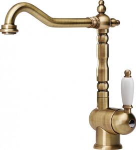 Franke Rubinetto Cucina Miscelatore Monocomando Canna Girevole colore Bronzo - 115.0028.205 OLD ENGLAND