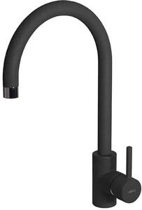 ELLECI Rubinetto Cucina Miscelatore Monocomando Canna Alta in Granitek colore Full Black G40 - MGKC0140