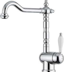 Franke Rubinetto Cucina Miscelatore Monocomando Canna Girevole colore Cromo - 115.0060.360 OLD ENGLAND