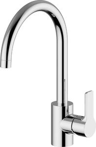 TEOREMA Rubinetto Cucina Miscelatore Monocomando a Canna Alta colore Cromo - 8656411