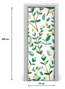 Rivestimento Per Porta Rami di eucalipto 75x205 cm