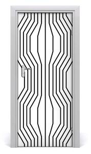Adesivo per porta Linee geometriche 75x205 cm