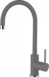 ELLECI Rubinetto Cucina Miscelatore Monocomando Cucina a Canna Alta in Metaltek colore Titanium - MMKCLO73 Cloud