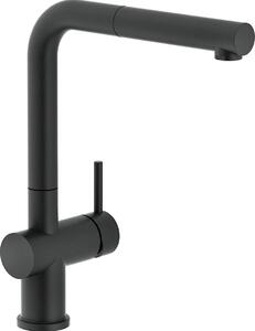 NOBILI Rubinetto Cucina Miscelatore Monocomando con Canna Girevole e Doccetta 50 cm colore Nero - LV00117/1BM
