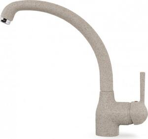 ELLECI Rubinetto Cucina Miscelatore Monocomando in Granitek colore Avena 51 - Linea Po MGKPO51