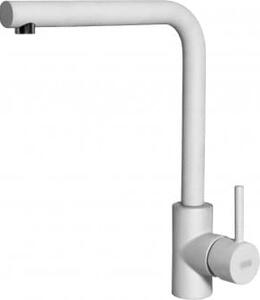 ELLECI Rubinetto Cucina Miscelatore Monocomando con Canna Girevole in Granitek colore Bianco - MGKTRA68 Trial