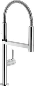 NOBILI Rubinetto Cucina Miscelatore Monocomando con Canna Girevole e Doccetta 50 cm Cromato - MV92300/50CR