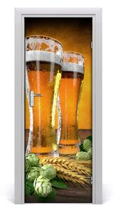 Rivestimento Per Porta Due bicchieri di birra 75x205 cm
