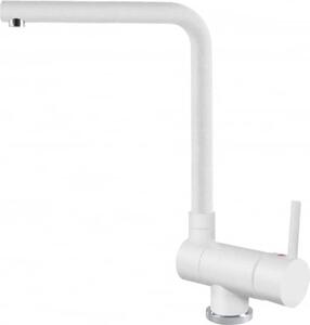 ELLECI Rubinetto Cucina Miscelatore Monocomando in Granitek colore Bianco G68 - MGKDAN68 Danubio
