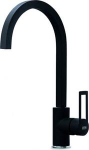 ELLECI Rubinetto Cucina Miscelatore Monocomando in Granitek colore Nero G40 - MGKBRI40 Bridge