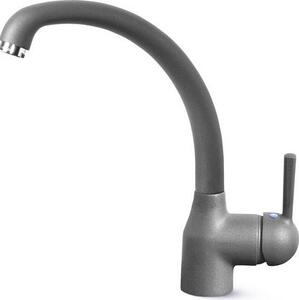 ELLECI Rubinetto Cucina Miscelatore Monocomando in Metaltek colore Titanio 73 - MMKPO73 Po