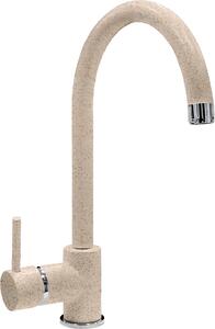 Plados Rubinetto Cucina Miscelatore Monocomando in Ultragranit colore Avena UG94 - PETRAMIX