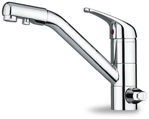 CROLLA Rubinetto Cucina Miscelatore Monocomando Uscita per Acqua Pura colore Cromo - 4500 CR