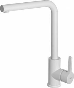 ELLECI Rubinetto Cucina Miscelatore Monocomando Lavello finitura Granitek colore Bianco - MGKS0168