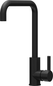 ELLECI Rubinetto Cucina Miscelatore Monocomando Lavello finitura Granitek colore Nero - MGKD0140