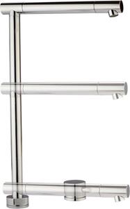 CROLLA Rubinetto Cucina Miscelatore Sottofinestra Monocomando colore Cromo - Lift - CR1200