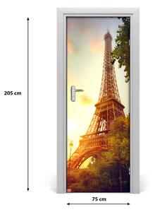 Poster adesivo per porta Torre Eiffel 75x205 cm