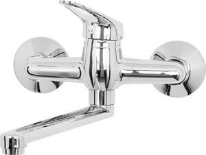 Idro Bric Rubinetto Miscelatore Lavello fissaggio parete cromato lucido serie Jolly J46155
