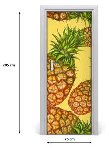 Adesivo per porta Ananas 75x205 cm