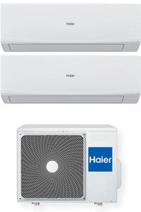 Haier Climatizzatore Dual Split Inverter 9000 + 12000 Btu Condizionatore con Pompa di Calore Classe A++/A+ (Unit Interna + Unit Esterna ) Wi-Fi -