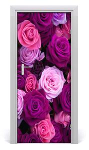 Sticker porta Rose rosa 75x205 cm