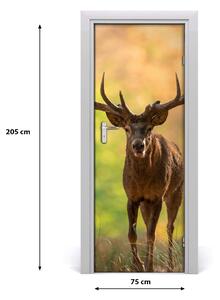 Rivestimento Per Porta Cervo nella foresta 75x205 cm