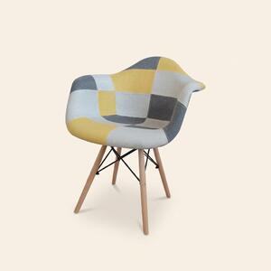 Buybuy Poltrona Moderna in Tessuto Dimensioni 63x60x82 cm - Patchwork Picasso