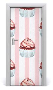 Adesivo per porta interna Cupcakes 75x205 cm