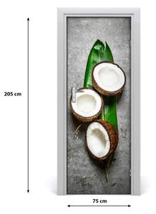 Rivestimento Per Porta Coconut sulla foglia 75x205 cm
