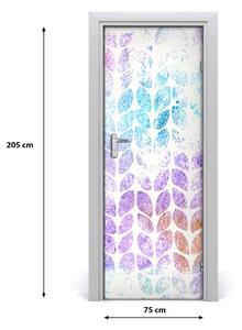 Rivestimento Per Porta Foglie colorate 75x205 cm