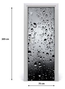 Adesivo per porta interna Gocce d'acqua 75x205 cm