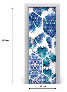 Adesivo per porta Elementi di Mandala 75x205 cm