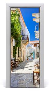 Adesivo per porta interna Isola di Naxos in Grecia 75x205 cm