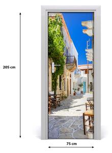 Adesivo per porta interna Isola di Naxos in Grecia 75x205 cm
