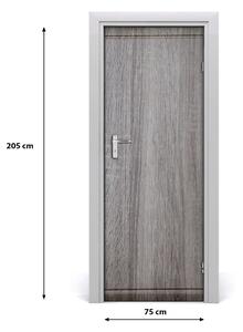 Adesivo per porta Casa in legno 75x205 cm