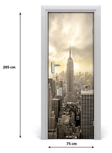 Adesivo per porta interna Manhattan New York 75x205 cm