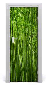 Adesivo per porta interna Foresta di bamboo 75x205 cm